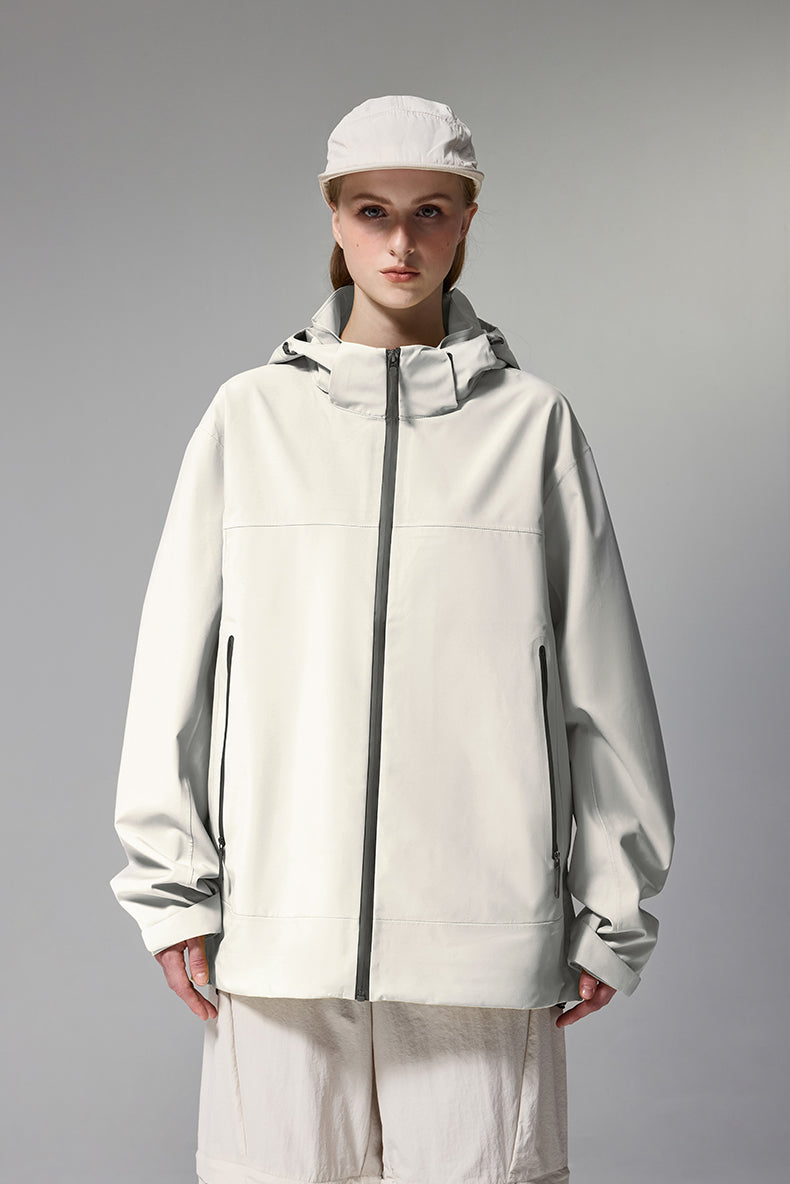 Hooded Jacket with Anti-Drop