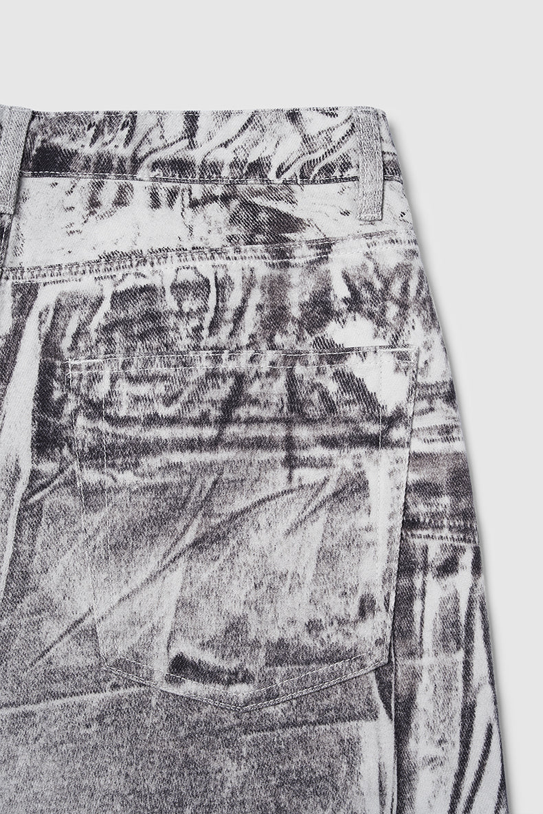 Print Baggy-Fit Jeans