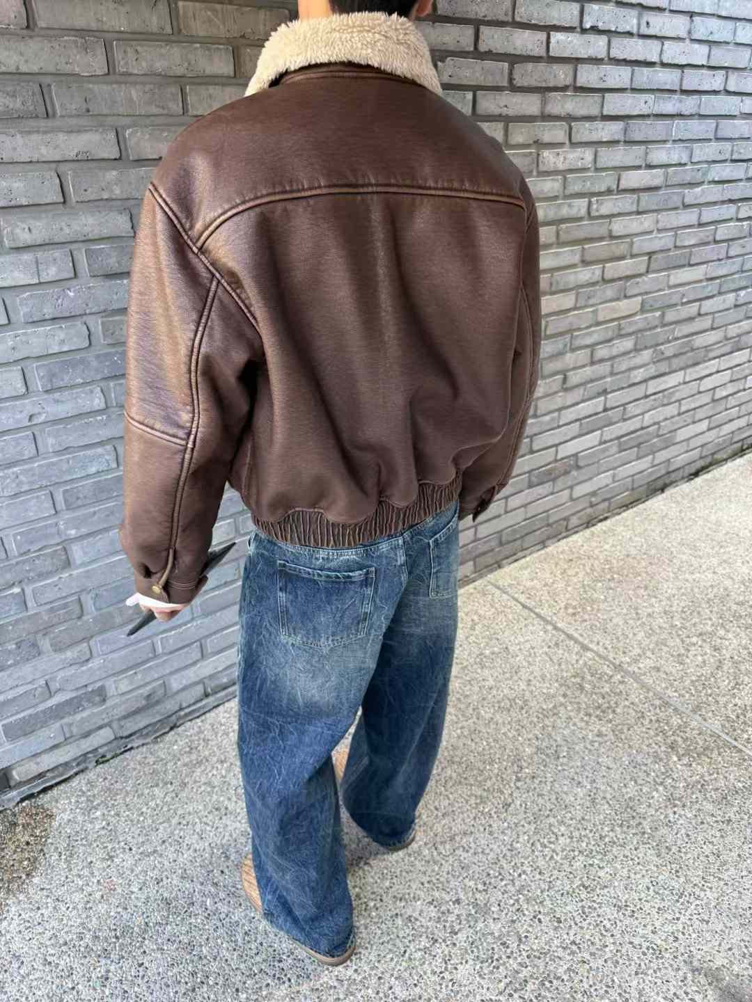 100% Shearling Leather Jacket