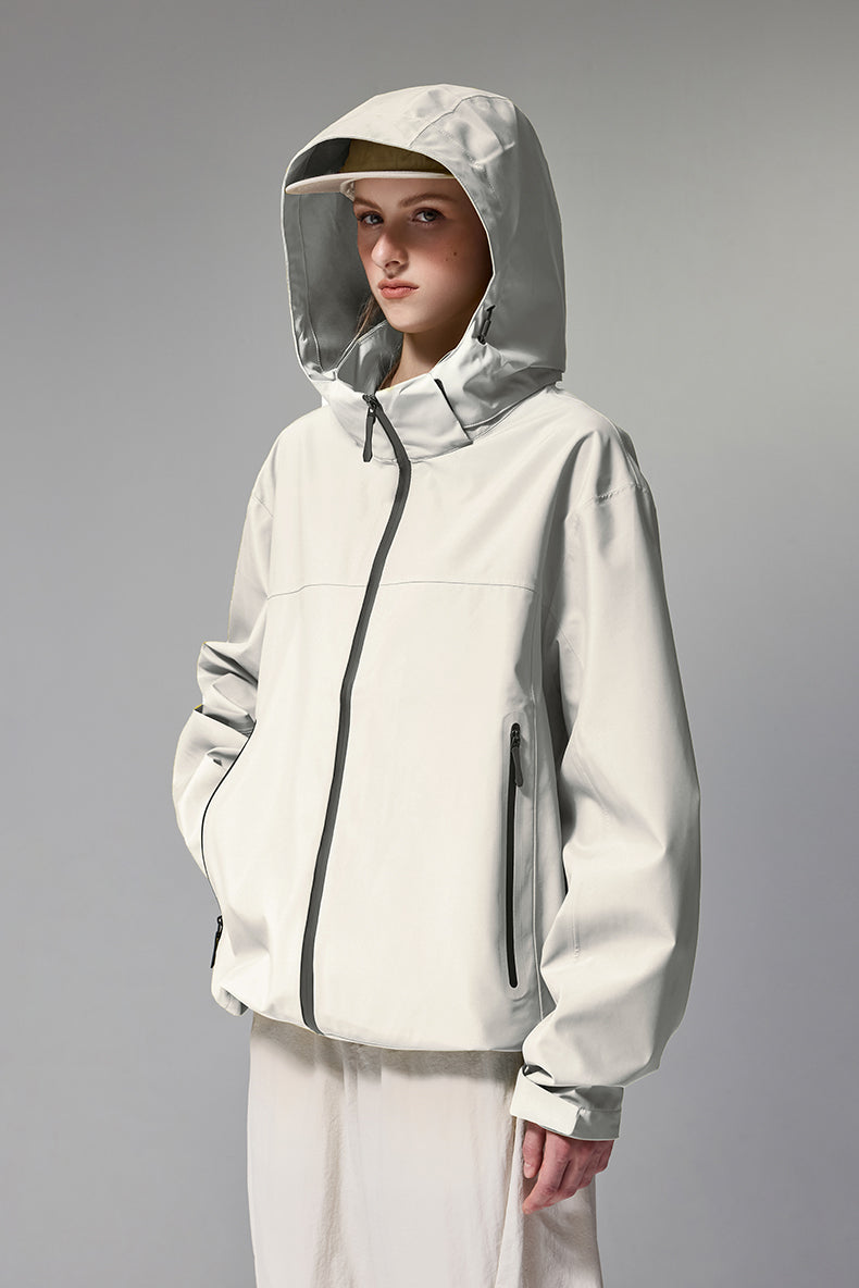 Hooded Jacket with Anti-Drop