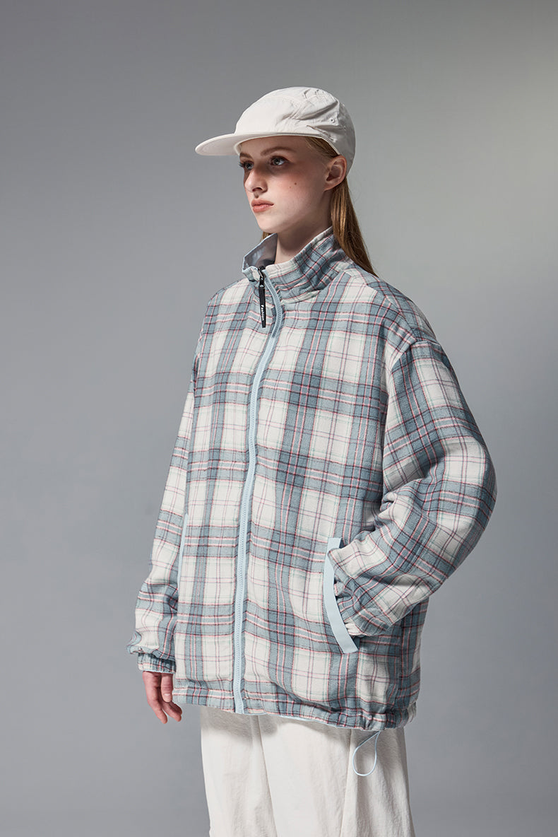 Reversible Plaid Harrington Jacket