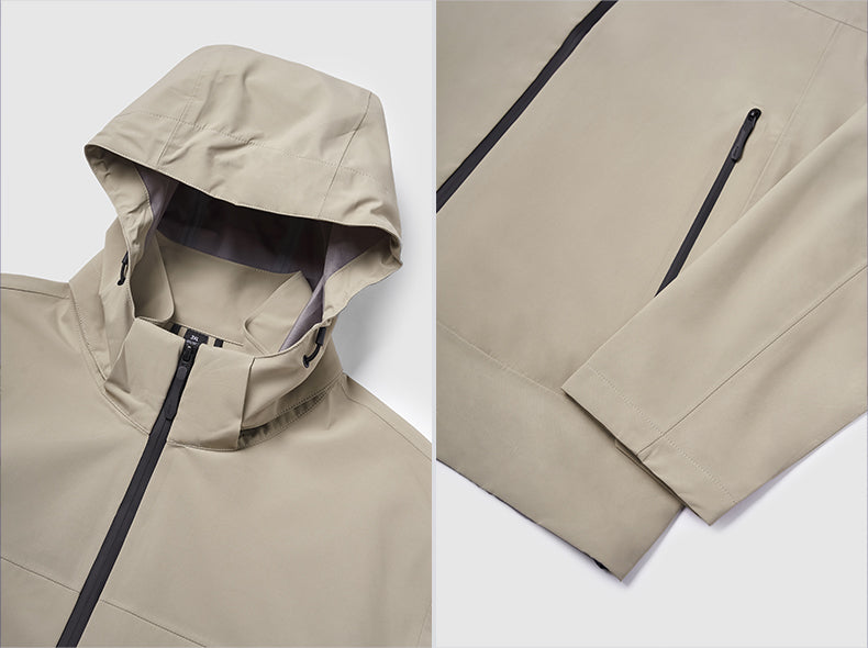 Hooded Jacket with Anti-Drop