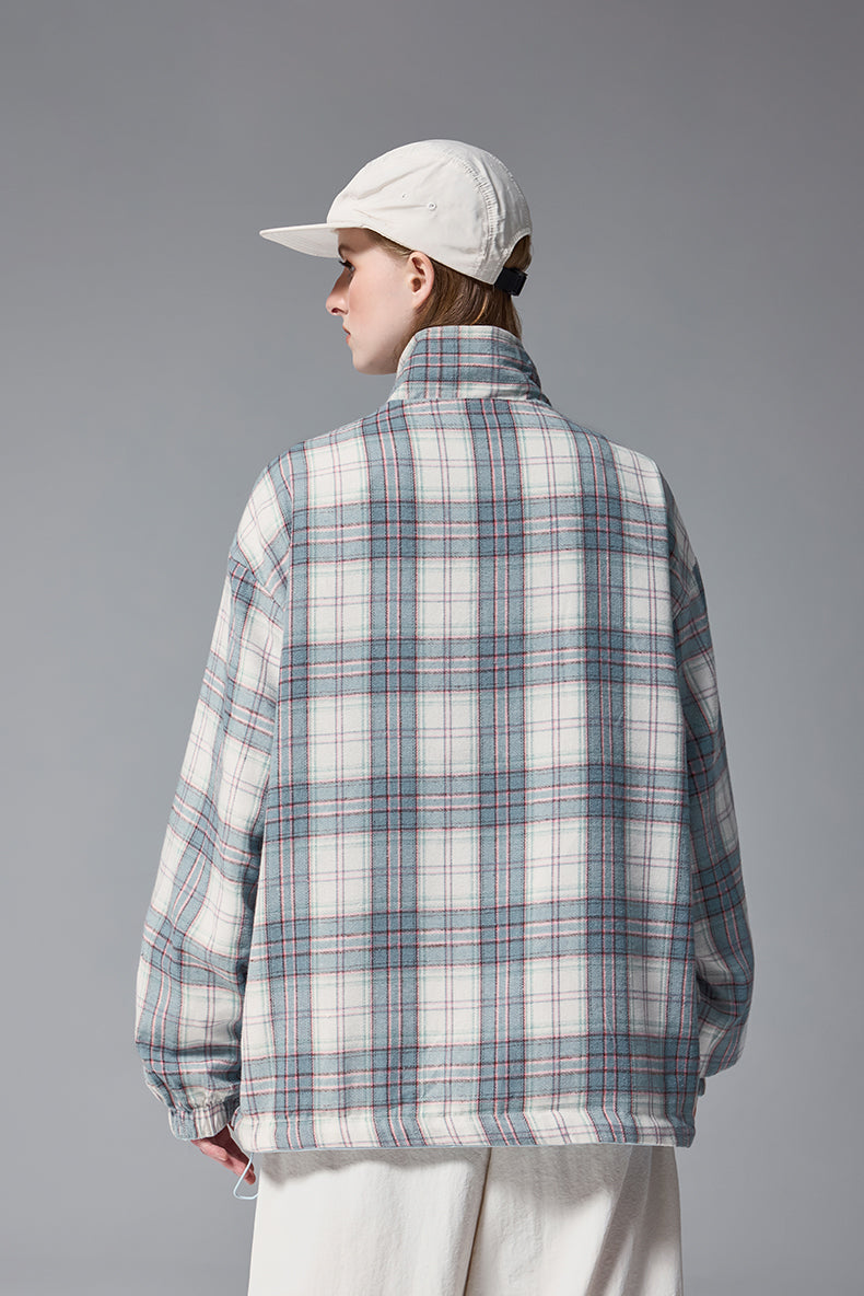 Reversible Plaid Harrington Jacket