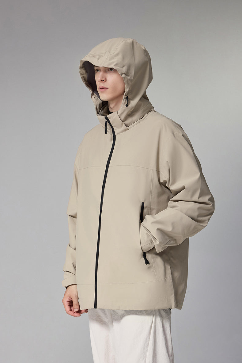 Hooded Jacket with Anti-Drop