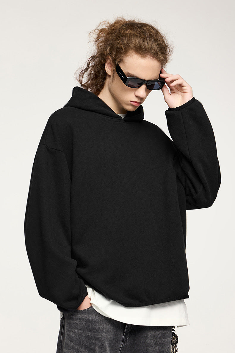 Cozy Relaxed-fit Heat-tech Hoodie