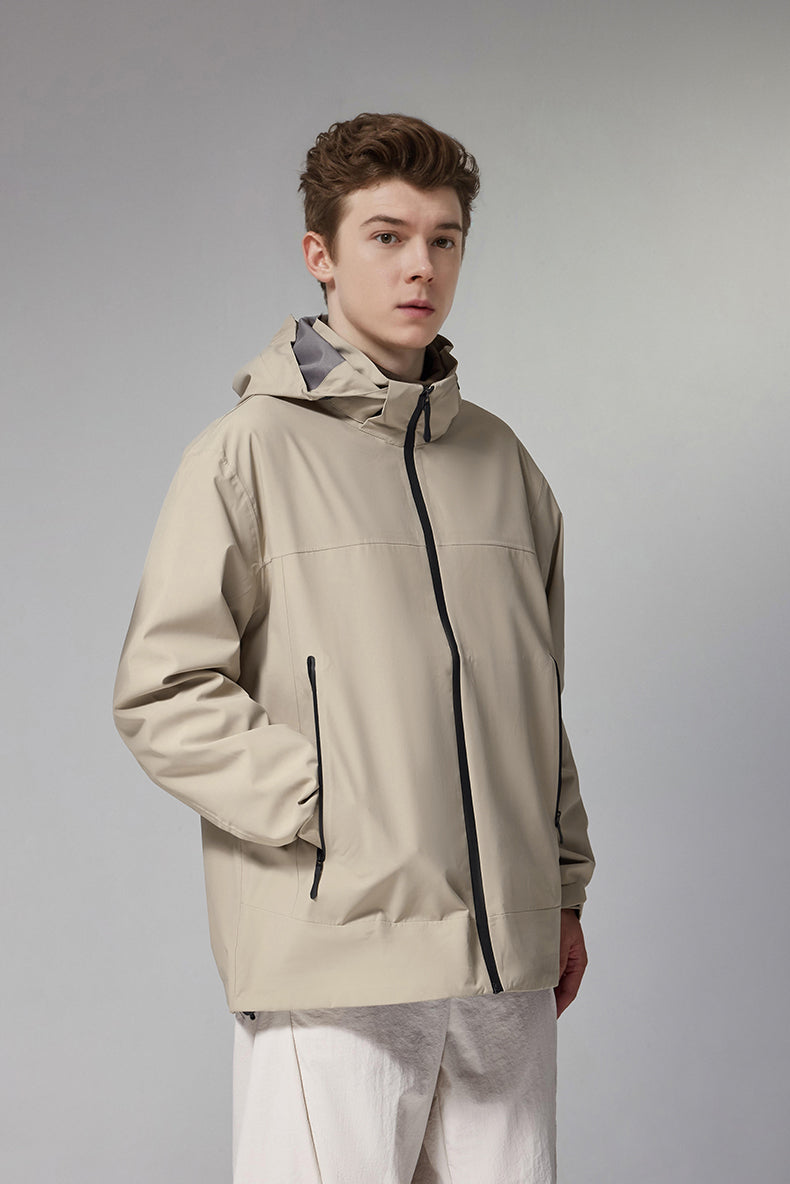 Hooded Jacket with Anti-Drop