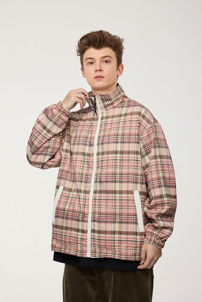 Reversible Plaid Harrington Jacket