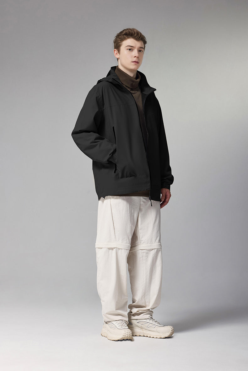 Hooded Jacket with Anti-Drop