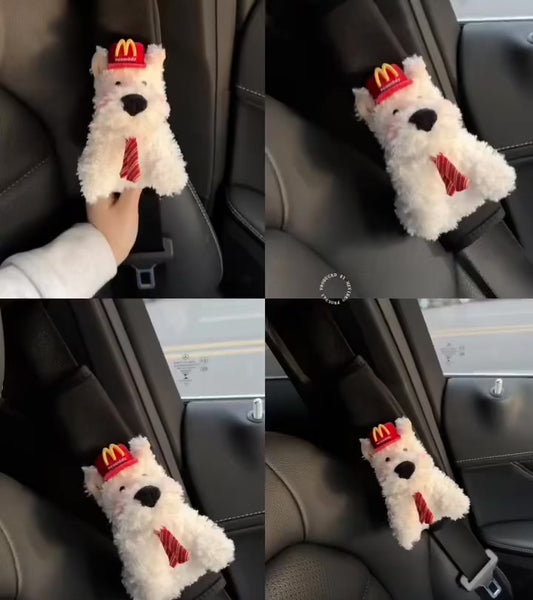 McDonald's Manager White Puppy Keychain.